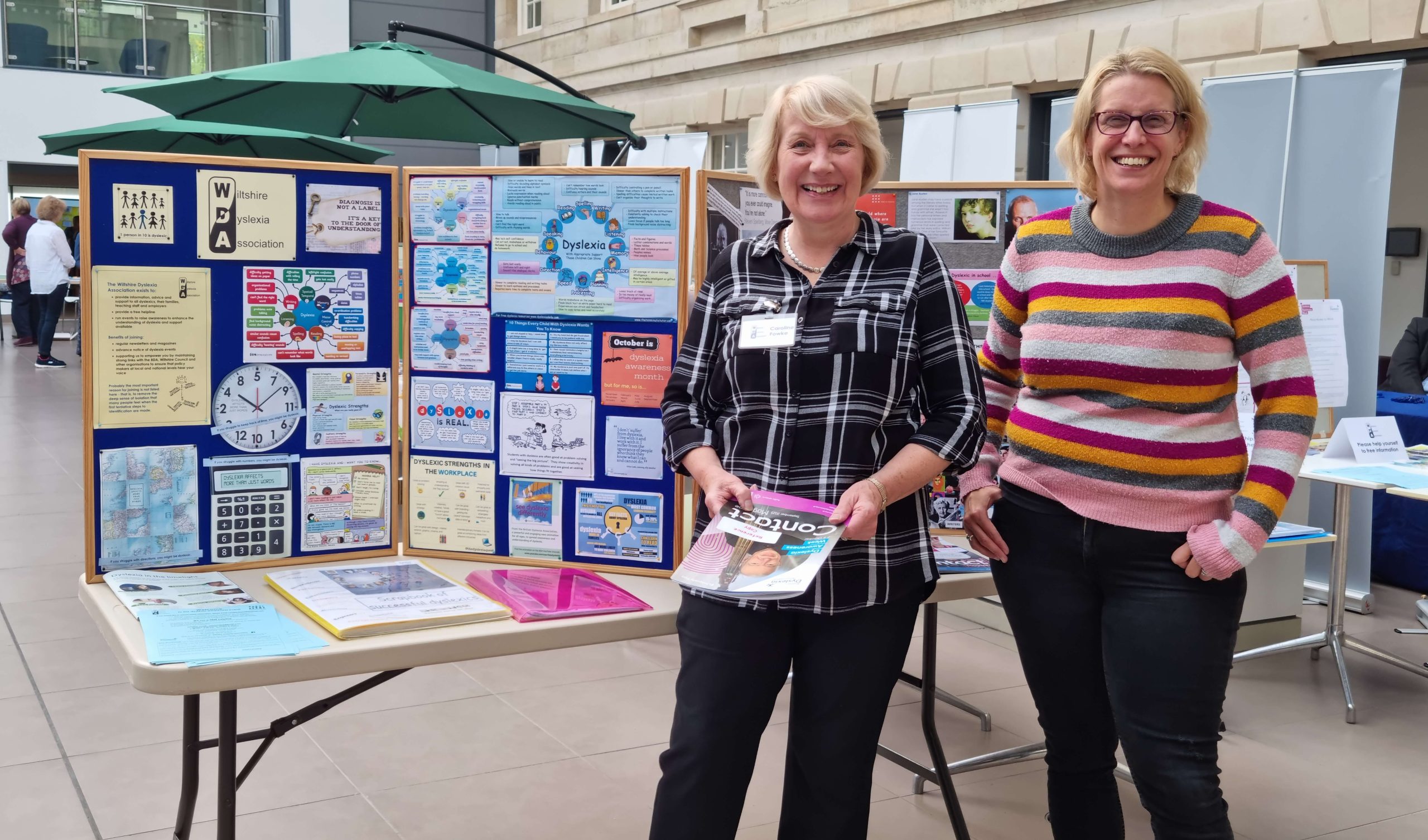 Caroline & Helen at the DAW event at County Hall